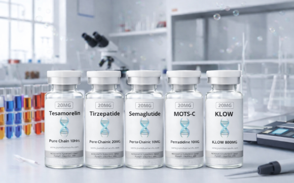 Laboratory vials and peptide solutions